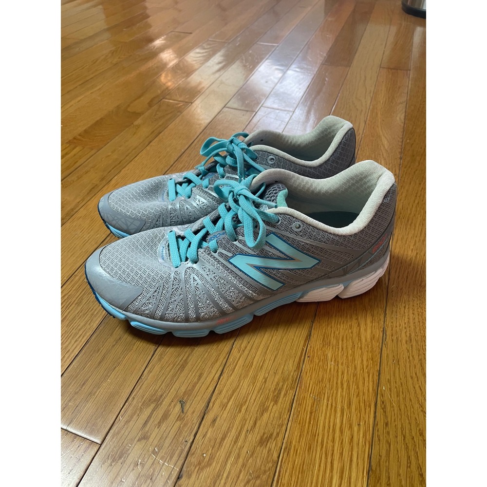 New Balance 890v5‎ Womens Running Shoes Grey Light Blue FantomFit Size 8.5
